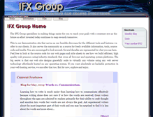 Tablet Screenshot of ifxgroup.net